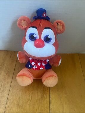 Five Nights at Freddy’s Funko Orange Plush Bear with Blue Hat and Red Bow